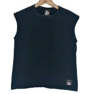 Charcoal Gray Olympic Cut Off Muscle Tee Size XS